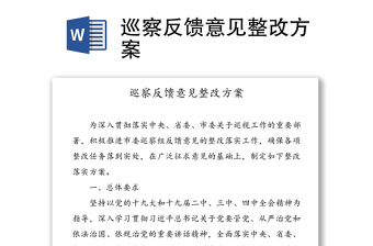 2021年贵州第八指导组省委第十七巡回指导组巡察反馈意见整改方案