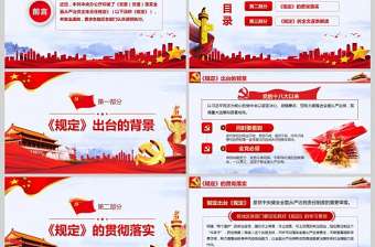  黨委黨組落實全面從嚴(yán)治黨主體責(zé)任規(guī)定PPT模板