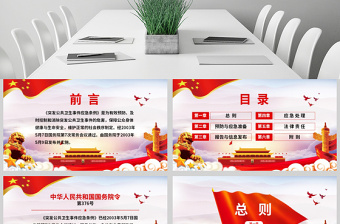 原創(chuàng)學習解讀突發(fā)公共衛(wèi)生事件應急條例PPT設計