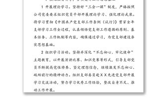 2020年黨建工作計劃(黨支部)