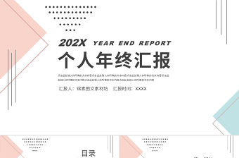 2020孟菲斯風格個人年終匯報PPT模板