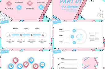 孟菲斯風格崗位競聘PPT模板