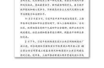 習近平在上海考察時講話精神