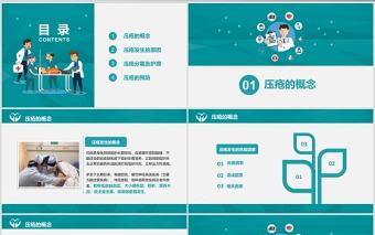 卡通簡約大氣壓瘡預防與護理PPT模板