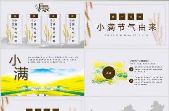 中國風(fēng)工作總結(jié)匯報通用小滿PPT