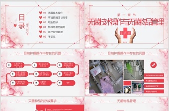紅色護(hù)理工作中醫(yī)院感染問(wèn)題醫(yī)療PPT