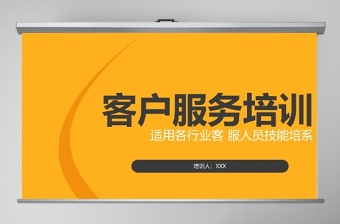 黃色簡(jiǎn)約客戶服務(wù)培訓(xùn)