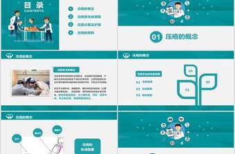 卡通簡約大氣壓瘡預防與護理PPT模板