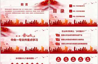 2019年中央一號文件學習全面部署實施鄉村振興戰略課件ppt