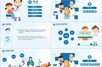 卡通簡(jiǎn)約壓瘡預(yù)防與護(hù)理PPT模板