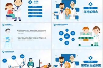 卡通简约压疮预防与护理PPT模板