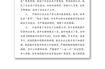 “兩節(jié)”“兩會(huì)”期間安全生產(chǎn)集中整治活動(dòng)階段性工作匯報(bào)