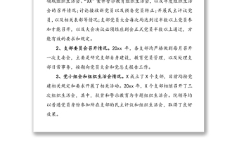 “三會一課”制度執(zhí)行情況自查報告