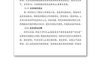 鄉鎮巡察回頭看反饋意見整改落實情況報告范文