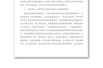 巡視組工作人員巡視工作總結(jié)