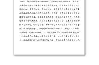 關(guān)于2020年上半年推進(jìn)法治政府建設(shè)工作總結(jié)