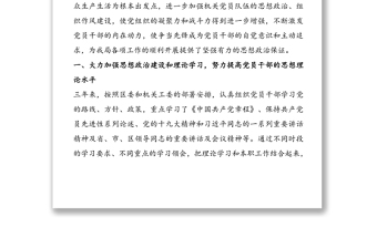 黨支部換屆工作匯報(bào)