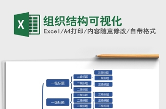 组织结构可视化Excel模板
