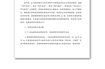 县委巡察组关于“xx”问题巡察x党组的巡察报告