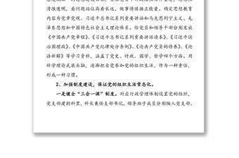 嚴(yán)肅黨的組織生活專項(xiàng)檢查自查報(bào)告