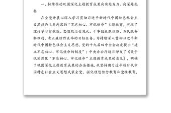 鞏固深化主題教育成果以實干擔當推動開發區高水平開放高質量發展-鞏固深化“不忘初心牢記使命”主題教育成果黨課講稿