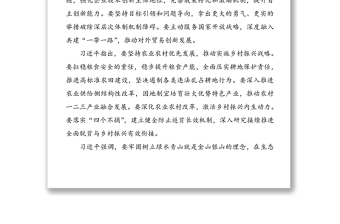 習(xí)近平總書記考察湖南重要講話摘要