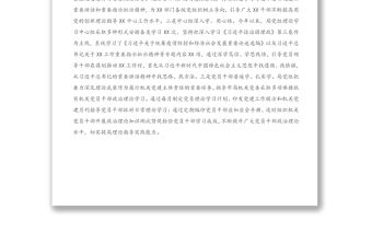 2020年X局黨組落實全面從嚴治黨工作情況報告