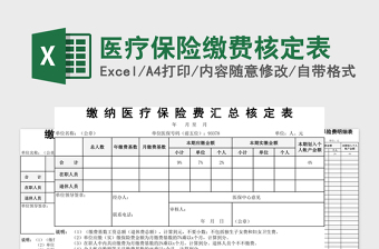 2022武汉市医疗保险费用申报核定表