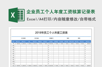2022个人年度综合汇算Excel