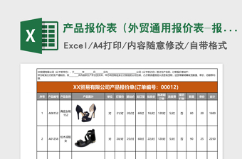 2022报价单-公司报价单格式