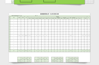 建筑公司內部賬目明細表六聯表系統