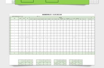 建筑公司内部账目明细表六联表系统