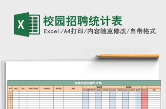 校園招聘統(tǒng)計(jì)表excel模板