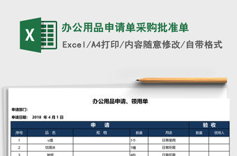 2022企业采购申请单