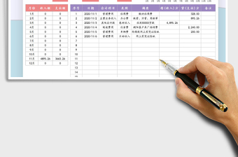 2021年年度收支記賬表免費(fèi)下載