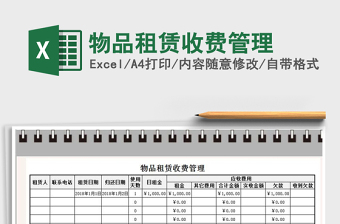 2021年物品租賃收費管理