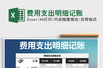 2021年費(fèi)用支出明細(xì)記賬