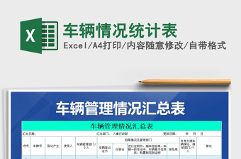 2021年車輛情況統(tǒng)計(jì)表