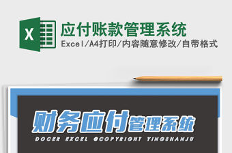 2021年應付賬款管理系統