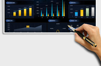 2021年財務可視化分析數據報表