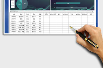 2021年收支管理表-自動(dòng)合計(jì)