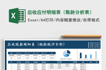 2021年应收应付明细表（账龄分析表）