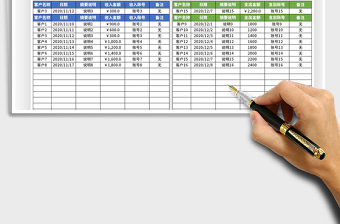 2021年收支記賬表