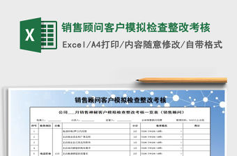 2021年銷售顧問客戶模擬檢查整改考核