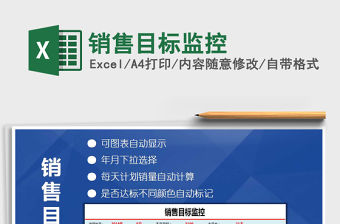 2021年銷售目標(biāo)監(jiān)控