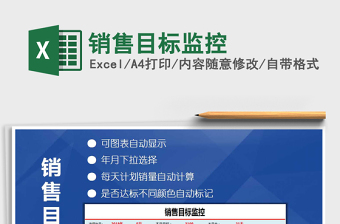 2021年銷售目標(biāo)監(jiān)控