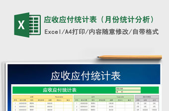 2021年應(yīng)收應(yīng)付統(tǒng)計(jì)表（月份統(tǒng)計(jì)分析）