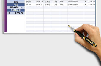 2021年學生報名學費收取統計表