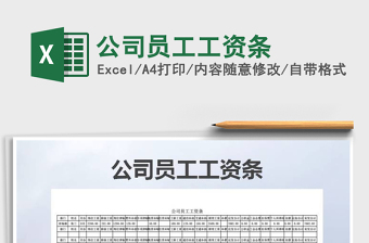 2021年公司員工工資條