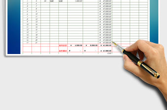2021年現(xiàn)金流日記賬表免費(fèi)下載